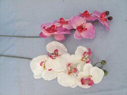 Orchidea textil 60cm mix lila/bílá - velkoobchod, dovoz květin, řezané květiny Brno