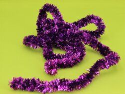 Řetěz vánoce 2,5cm/2m tm.fialová - velkoobchod, dovoz květin, řezané květiny Brno
