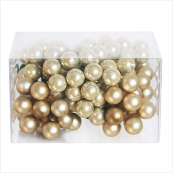 Koule zápich sklo 1,5cm/96ks šampáň - velkoobchod, dovoz květin, řezané květiny Brno