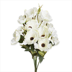 Kytice pvc 32cm bílá - velkoobchod, dovoz květin, řezané květiny Brno