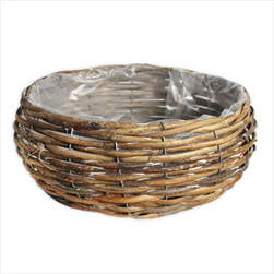 Miska obal proutí pr.25cm natural - velkoobchod, dovoz květin, řezané květiny Brno
