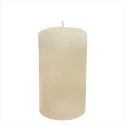 Svíčka válec Rustik 60 x 80 mm krémová - velkoobchod, dovoz květin, řezané květiny Brno