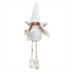 Andělka nohatá textil 18/53cm bílá - velkoobchod, dovoz květin, řezané květiny Brno