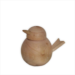 Ptáček dřevo 7cm - velkoobchod, dovoz květin, řezané květiny Brno