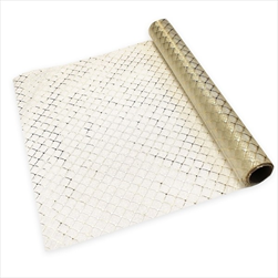 Organza vánoční 36 cm/5 m krém/šampáň - velkoobchod, dovoz květin, řezané květiny Brno