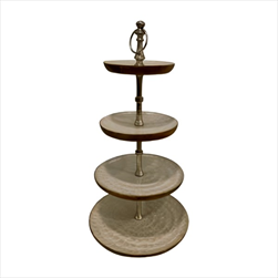 Etažér dřevo/kov 70cm - velkoobchod, dovoz květin, řezané květiny Brno