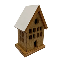 Domek dřevo 21cm - velkoobchod, dovoz květin, řezané květiny Brno