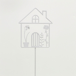 Domek zápich kov 10,5/52cm - velkoobchod, dovoz květin, řezané květiny Brno