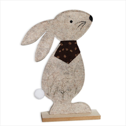 Zajíc filc 41cm béžová - velkoobchod, dovoz květin, řezané květiny Brno