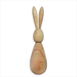 Zajíc dřevo 24cm natural - velkoobchod, dovoz květin, řezané květiny Brno