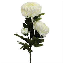 Chryzanthéma kytice textil x3/92cm krém - velkoobchod, dovoz květin, řezané květiny Brno