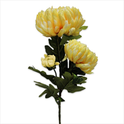 Chryzanthéma kytice textil x3/92cm žlutá - velkoobchod, dovoz květin, řezané květiny Brno