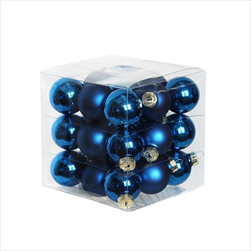 Koule sklo 2cm/27ks modrá - velkoobchod, dovoz květin, řezané květiny Brno