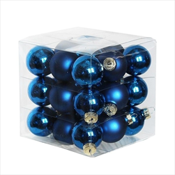 Koule sklo 3cm/27ks modrá - velkoobchod, dovoz květin, řezané květiny Brno