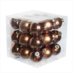 Koule sklo 4cm/27ks sv.hnědá - velkoobchod, dovoz květin, řezané květiny Brno