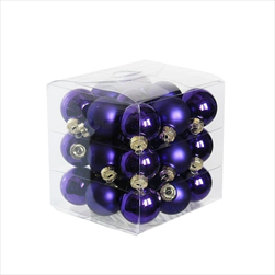 Koule sklo 2cm/27ks fialová - velkoobchod, dovoz květin, řezané květiny Brno