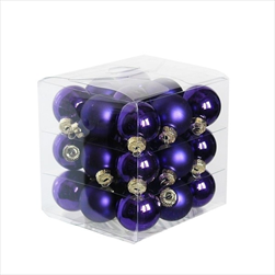 Koule sklo 2,5cm/27ks fialová - velkoobchod, dovoz květin, řezané květiny Brno
