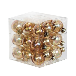 Koule sklo 3cm/27ks čirá krém - velkoobchod, dovoz květin, řezané květiny Brno