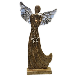 Anděl kov/dřevo V44cm - velkoobchod, dovoz květin, řezané květiny Brno