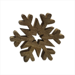 Vločka dřevo pr.13,5cm - velkoobchod, dovoz květin, řezané květiny Brno