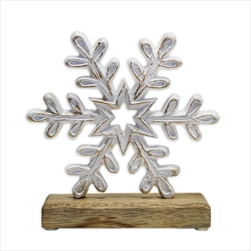 Vločka dřevo/keramika pr.17,5cm - velkoobchod, dovoz květin, řezané květiny Brno