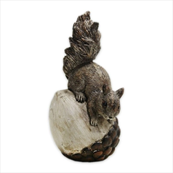 Veverka polyresin V13cm hnědá - velkoobchod, dovoz květin, řezané květiny Brno