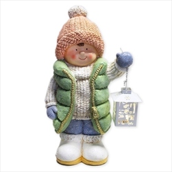 Chlapec magnesium V43,5cm LED - velkoobchod, dovoz květin, řezané květiny Brno