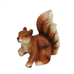 Veverka polyresin V7,5cm hnědá - velkoobchod, dovoz květin, řezané květiny Brno