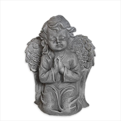 Anděl polyresin V13cm šedý - velkoobchod, dovoz květin, řezané květiny Brno