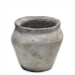 Obal cement pr.19,5V17,5cm krém patina - velkoobchod, dovoz květin, řezané květiny Brno