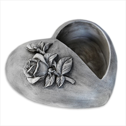 Srdce obal polyresin 19cm - velkoobchod, dovoz květin, řezané květiny Brno