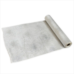 Samet třpytky 36cm/5m bílá/stříbrná - velkoobchod, dovoz květin, řezané květiny Brno