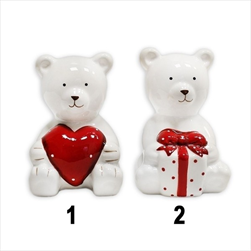 Medvídek keramika 8,3cm mix - velkoobchod, dovoz květin, řezané květiny Brno