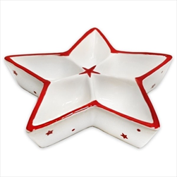 Hvězda tác keramika 20cm - velkoobchod, dovoz květin, řezané květiny Brno