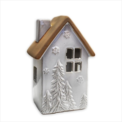 Domek svícen keramika 18,5cm - velkoobchod, dovoz květin, řezané květiny Brno