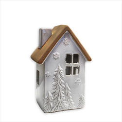 Domek svícen keramika 14,5cm - velkoobchod, dovoz květin, řezané květiny Brno