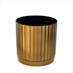 Obal melamin pr.15,5cm zlatá patina - velkoobchod, dovoz květin, řezané květiny Brno