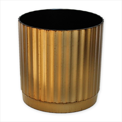 Obal melamin pr.18cm zlatá patina - velkoobchod, dovoz květin, řezané květiny Brno