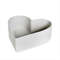 Srdce obal melamin 22cm krém - velkoobchod, dovoz květin, řezané květiny Brno