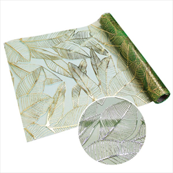 Látka dekorační polyester 36cm/5m zelená - velkoobchod, dovoz květin, řezané květiny Brno