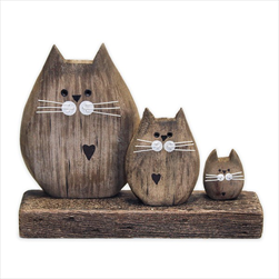 Kočky dřevo 19,8cm - velkoobchod, dovoz květin, řezané květiny Brno