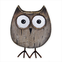 Sova dřevo 14cm - velkoobchod, dovoz květin, řezané květiny Brno