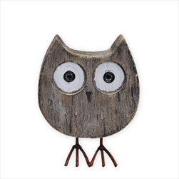 Sova dřevo 11cm - velkoobchod, dovoz květin, řezané květiny Brno