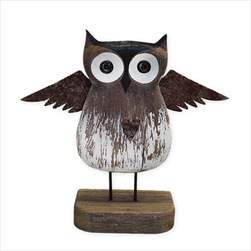 Sova dřevo 15cm - velkoobchod, dovoz květin, řezané květiny Brno