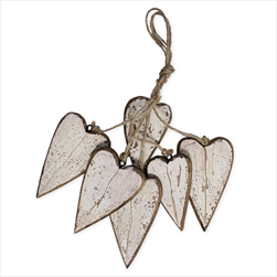 Srdce závěs dřevo 30cm - velkoobchod, dovoz květin, řezané květiny Brno