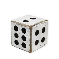 Hrací kostka dřevo 10cm - velkoobchod, dovoz květin, řezané květiny Brno