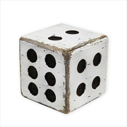 Hrací kostka dřevo 13cm - velkoobchod, dovoz květin, řezané květiny Brno