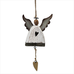 Anděl závěs dřevo 25cm - velkoobchod, dovoz květin, řezané květiny Brno