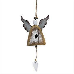 Anděl závěs dřevo 25cm - velkoobchod, dovoz květin, řezané květiny Brno