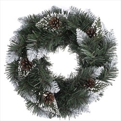 Věnec pvc 40cm bílý - velkoobchod, dovoz květin, řezané květiny Brno